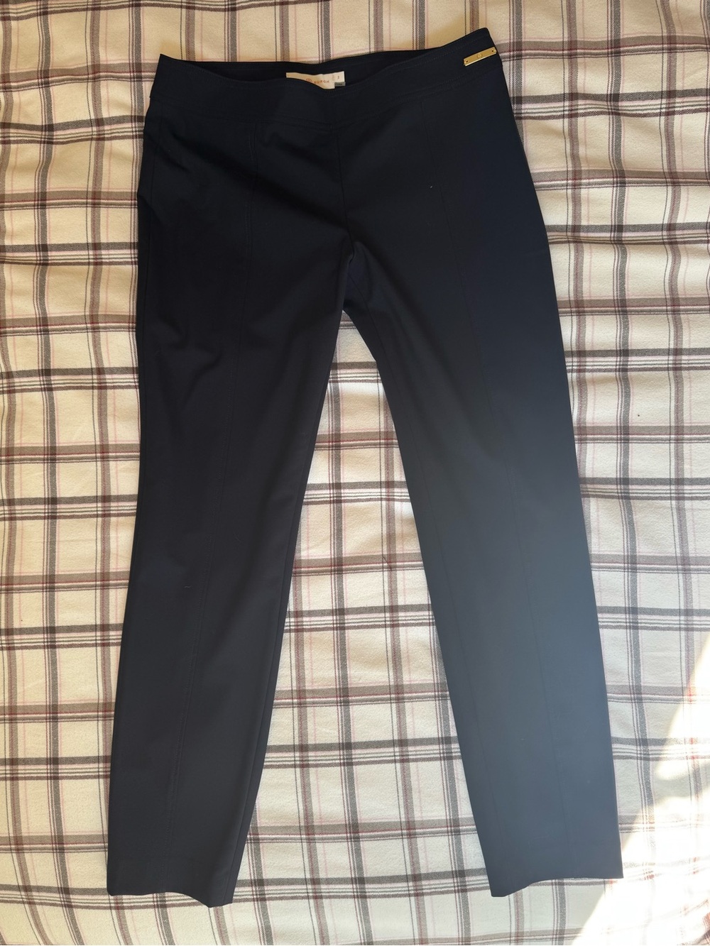 Low Rise Tory Burch navy blue trousers